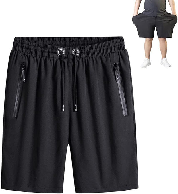 Men's Plus Size Ice Silk Stretch Shorts