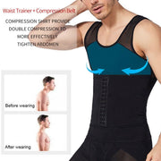 Men Hook Adjustable Tank Top Breathable Body Shaper