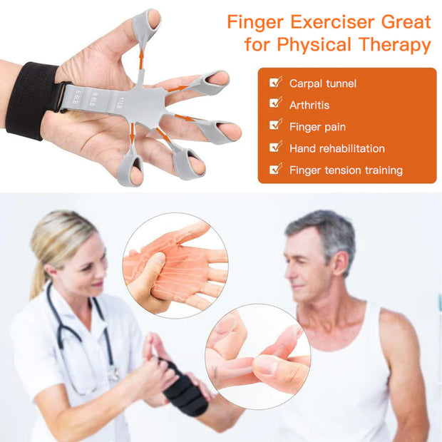 Finger and Forearm Exerciser – Gripster Strengthener Finger Stretcher