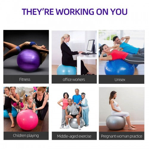 Gym ball for fitness, stability balance, yoga, pilates ball